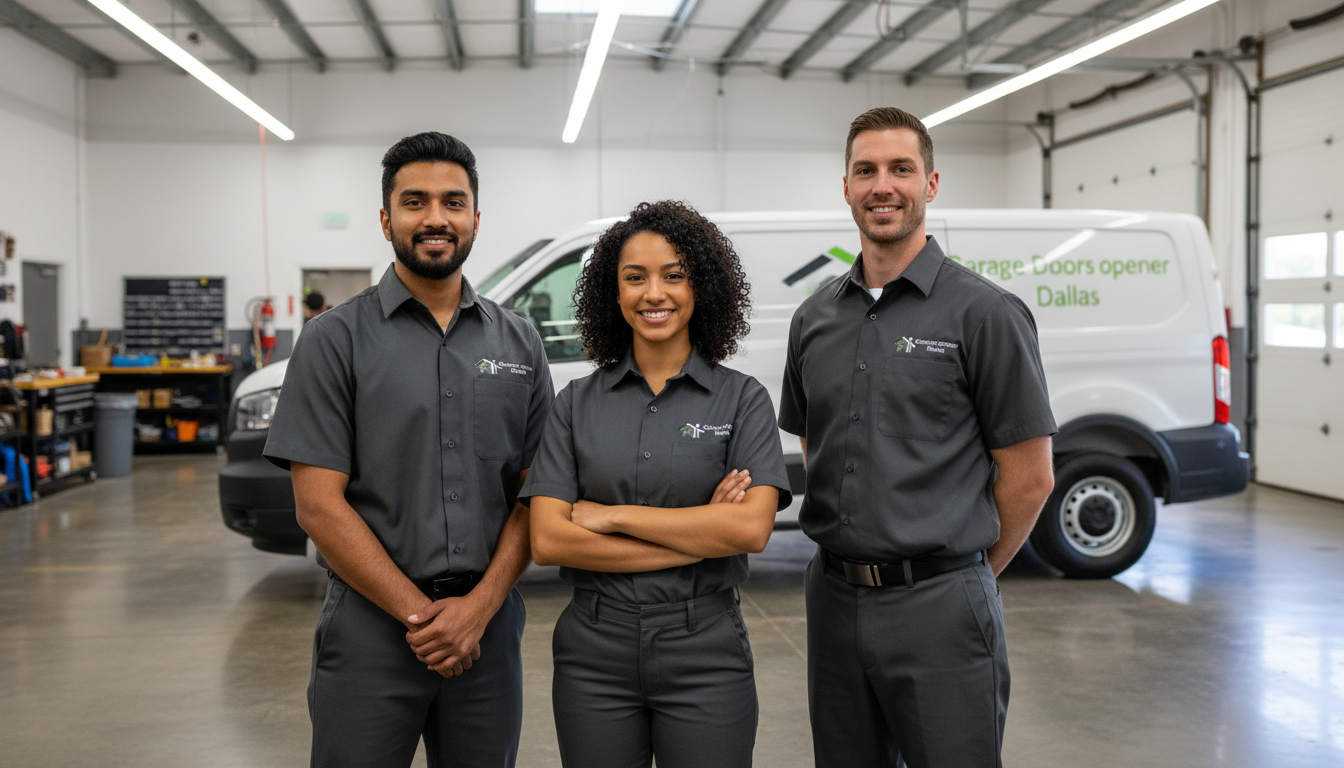 Our professional garage door technician team
